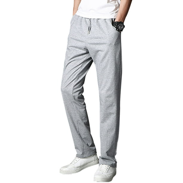 Mens Casual Jogger Sweatpants with Pocket Loose Athletic Elasticized Drawstring Sports Pants Fashion Cargo Sweatpants